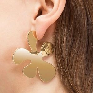 kate spade botanical garden gold statement earrings